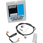Drag Specialties Rear Brake Line 33-1/16" Black Stainless Steel 1741-2953. Fixed Price $59.27.