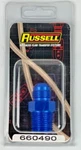 Russel # 660490, Male Adapter Fitting AN8 8AN, -8 Flare X 1/2" Npt, Blue. Fixed Price $9.59.