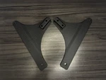 Harley 53843-00 Rigid Sideplates Wrinkle Black Fits 2000+ Softail Flstf. Fixed Price $109.99.
