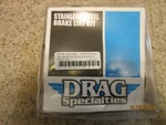 Drag Specialties Front Black Xl 4'' + Length Stainless Brake Line Kit 1741-5333. Fixed Price $68.99.
