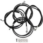 Choppers Black Vinyl Braided Handlebar Cable/brake Line Kit. Fixed Price $260.99.