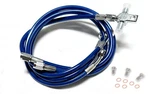 Streamline +3" Extended Steel Braided Front Brake Lines Kit Blue Honda Trx 250R. Fixed Price $69.95.