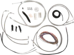 La Choppers Complete Stainless Braided Handlebar Cable Brake Line Kit. Fixed Price $516.95.
