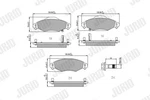 572510J Jurid Brake Pad Set, Disc For Toyota. Fixed Price $35.61.