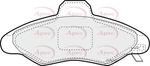 Apec PAD1021 Front Brake Set Fits Ford Escort Classic. Fixed Price $32.65.