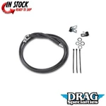 Drag Specialties 1741-2550 Front Black Vinyl / Stainless Steel Brake Line Kit. Fixed Price $60.85.