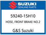 Suzuki Oem Part 59240-15H10 Hose, Front Brake NO.2. Fixed Price $72.60.