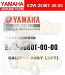 Yamaha Genuine Parts Caliper Assy Left) B2W-2580T-00-00 For WR250F. Fixed Price $248.39.