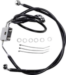 Drag Specialties 612137-8BLK Black Vinyl Coated Extended Length Abs Stainless. Fixed Price $144.85.