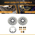 Ninja ZX14R ZX1400 2006-2022 / Abs Front Rear Brake Rotors + Pads For Kawasaki. Fixed Price $185.20.