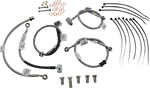 Galfer Front Stainlesss Steel Brake Kits Lines FK003D415-2. Fixed Price $103.50.
