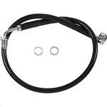 Drag Specialties Standard Length Front Stainless Steel Brake Line Kit - Black Vi. Fixed Price $82.90.