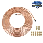 1/4 Od 25 Ft Coil Roll With 16 Fittings Brake Line Tubing Kit Copper Nickel. Fixed Price $23.20.