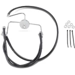 Drag Specialties 1741-2524 Extended Length Black Vinyl Front Brake Line Kit +8". Fixed Price $134.35.