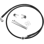 Drag Specialties Extended Stainless Steel Front Brake Line Kit - Clear Coated. Fixed Price $61.90.