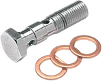 Goodridge 77303LCH Banjo Bolt, 3/8-24 Double, Chrome For Xl 2004-2016. Fixed Price $20.35.
