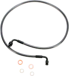 Magnum Black Pearl E-z Align Front Brake Line 40" Harley Fxdb/i Flstf Fxst. Fixed Price $88.22.