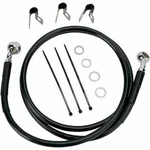 Drag Specialties 1741-2542 Brake Line Front Black +8" '00-'07 Flst. Fixed Price $64.21.