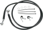 Drag Specialties Brake Line Front Black Fits +2" 640113-2BLK. Fixed Price $59.11.