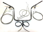 1/4 Ape Hanger 14" Chrome Handlebar Kit Switches 07 - 10 Harley Dyna. Fixed Price $459.00.