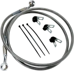 Drag Specialties Brake Line Front +2" Stainless Steel Chrome Fittings 1741-2649. Fixed Price $65.99.