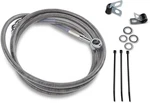Drag Brake Line Front +8" S/s Clear Coated Chrome Fittings Harley 1741-2660. Fixed Price $59.99.