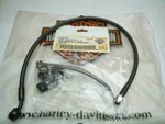 Diamond-black Upper 21" Front Brake Line Kit 41800108 Harley Softail Dyna Models. Fixed Price $35.99.