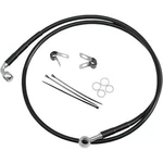 Drag Specialties Extended Stainless Steel Front Brake Line Kit - Clear Coated. Fixed Price $134.35.