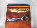 Nos Mid West Universal Brake Line 12MM X #3 Male Straight Banjo Adapter 21-407. Fixed Price $18.98.