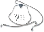 Drag +2" Extended Braided Stainless Upper Brake Line Kit Harley Touring 96-07. Fixed Price $133.30.