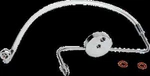 Designer Braided Front Brake Line Kit Chrome Non Abs Sportster 883 Custom 99-03. Fixed Price $122.36.