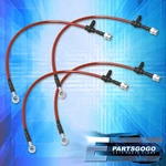 For 98-02 Accord Cg Jdm Front Rear S/s Braided Hose Oil Brake Lines Cable Red. Fixed Price $47.99.