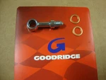 Goodridge 10MM 3/8 Straight Banjo Fitting Brake Line Chrome Big Dog Aih Harley. Fixed Price $14.99.