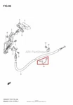 New Oem Suzuki AN400AK9 Burgman Brake Lock Cable Guide. Fixed Price $39.95.