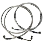 Vanlison Extended Front & Rear Brake Hose Lines Meduim, Silver Black. Fixed Price $28.32.