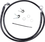Drag Specialties 660313-4BLK Brake Line Front Black +4" '04-'10 Xl. Fixed Price $62.95.