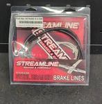 +4 Streamline KFX450 R-sm Steel Braided Brake Rear Smoked Aftermarket. Fixed Price $28.00.