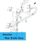 Suzuki RM85 2005-2009 2012 Genuine Rear Brake Hose 69480-03B60 Oem. Fixed Price $81.87.