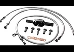 Goodridge Brake Kit 3-LINE Front +6" W/chrome Ends Glide Roadking. Fixed Price $130.00.