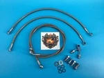 New Open Box La-choppers Braided Stainless Brake Line, 12-14 Apes, LA-8150B13 *. Fixed Price $125.00.