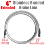 +4" Front Upper Non-abs Brake Line For Harley Road King Street Electra Glide. Fixed Price $37.95.