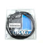 Drag Front Abs Black Brake Line Kit +4" 2012UP Dyna Street Bob 1741-3802. Fixed Price $50.00.