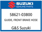 Suzuki Oem Part 58621-03B00 Guide, Front Brake Hose. Fixed Price $11.41.
