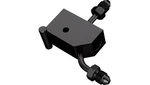 Goodridge Rear Brake Switch Holder AN3 Black #PMCHD-020ZBK Harley Davidson. Fixed Price $58.76.