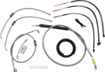 La Choppers Complete Stainless Braided Handlebar Cable/brake Line Kit 18"-20". Fixed Price $204.09.
