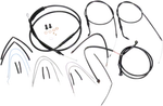 Burly Cable Brake Line Kit For 16" Apes B30-1069. Fixed Price $285.71.