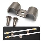 3/16 Stainless Steel Double Line Clamps With Hardware - Pack Of 12. Fixed Price $24.95.