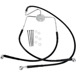 Drag Specialties Front Brake Line FLHR94-07 Black 1741-2520. Fixed Price $127.45.