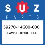 59270-14G00-000 Suzuki Clamp,fr Brake Hose 5927014G00000, New Genuine Oem Part. Fixed Price $18.42.