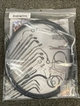 New Genuine Magnum 1741-5892 Ss Blk/blk '19 Trike Abs Mid/upper, 180, 10MM. Fixed Price $89.20.